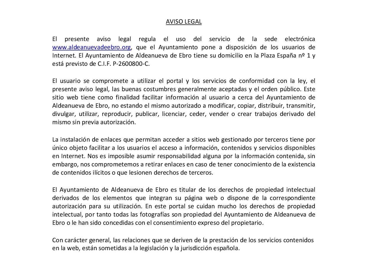 Aviso legal